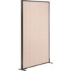 Interion® Freestanding Office Partition Panel 36-1/4""W x 96""H Tan
