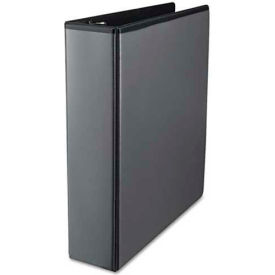 Universal® Round Ring Economy Vinyl View Binder 2"" Capacity Black