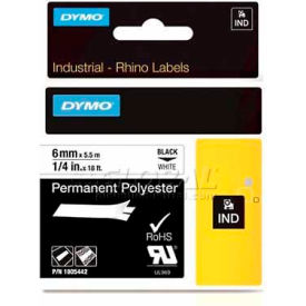 Rhino 3/4"" White Permanent Poly Labels