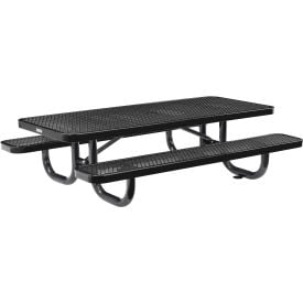 Global Industrial™ 6' Rectangular Kids Picnic Table Expanded Metal Black