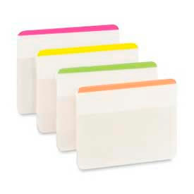 Post-it® Durable Tabs 2"" Lined Bright Colors 24 Tabs/Pack