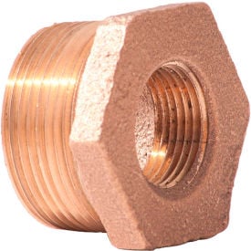 1 In. X 1/2 In. Lead Free Brass Bushing - MNPT X FNPT - 125 PSI - Import