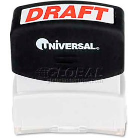 Universal Message Stamp DRAFT Pre-Inked/Re-Inkable Red