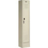 Global Industrial™ Paramount® 1-Tier 1 Door Locker 15""W x 18""D x 78""H Tan Unassembled