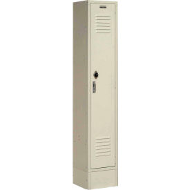 Global Industrial™ Paramount® 1-Tier 1 Door Locker 15""W x 18""D x 78""H Tan Unassembled