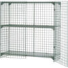 Global Industrial 1-Tier 2 Door Wire Mesh Security Locker 60""Wx36""Dx48""H Gray Unassembled