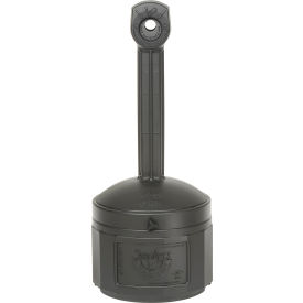 Justrite® Smokers Ceasefire® Outdoor Ashtray 4 Gallon Black