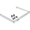 Nexel® WF2460Z Poly-Z-Brite® Three-Sided Wire Frame 60""W x 24""D