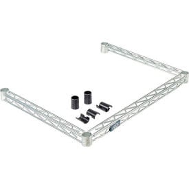 Nexel® WF2460Z Poly-Z-Brite® Three-Sided Wire Frame 60""W x 24""D
