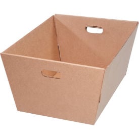 Corrugated Tote MT251912 - 25""L x 19""W x 12""H - Kraft - Price Each