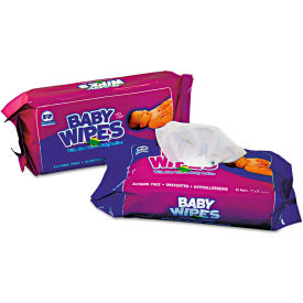 AmerCareRoyal® Baby Wipes Refill Pack 80/Pack 12 Packs/Carton
