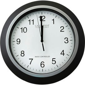 Allpoints 1511054 Clock Wall 12"" Atomix