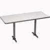 Interion® Bar Height Breakroom Table 72""L x 36""W x 42""H Gray