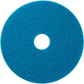 Global Industrial™ 18"" Scrubbing Pad Blue 5 Per Case
