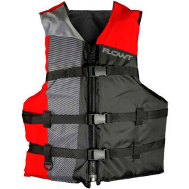 Flowt 40302-2-OS All Sport Life Vest Red Oversize Adult