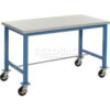 Global Industrial™ Mobile Packing Workbench Laminate Safety Edge 72""W x 30""D