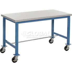 Global Industrial™ Mobile Packing Workbench Laminate Safety Edge 72""W x 30""D