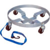 Drum Dolly DRUM-QUAD-C with Cast Iron Wheels for 5 30 & 55 Gallon Drums