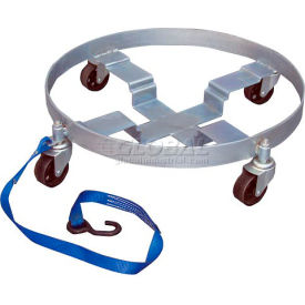 Drum Dolly DRUM-QUAD-C with Cast Iron Wheels for 5 30 & 55 Gallon Drums