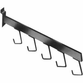 5 Hook Waterfall - Rectangular Tubing - Semi-Gloss Black