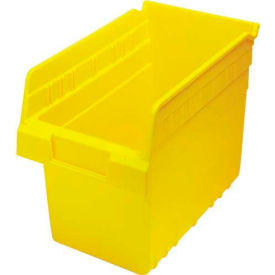 Plastic Nesting Storage Shelf Bin QSB802 6-5/8""W x 11-5/8""L x 8""H Yellow