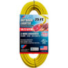U.S. Wire 73025 25 Ft. Three Conductor Yellow Temp-Flex Lighted Plug Cord 14/3 Ga. 300V 15A