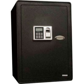 Tracker Safe Security Safe S19 With Biometric Lock & Keyed Lock 13-3/4""Wx12-1/4""Dx19-5/8""H Black