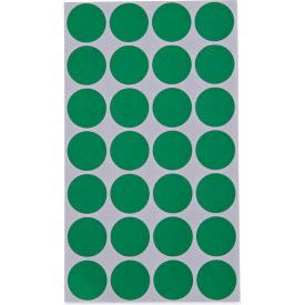 Universal® Self-Adhesive Removable Color-Coding Labels 0.75"" Green 28/Sheet 36 Sheets/Pack