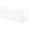 Interion® Tri-Fold Acrylic Desk Shield 58""W x 20""D x 24""H Clear