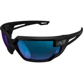 Mechanix Wear® Vision Type-X Protection Safety Eyewear Blue Mirror Lens Black Frame