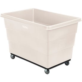 Global Industrial™ Plastic Bulk Box Truck 20 Bushel Steel Chassis Base White