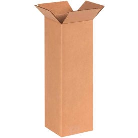 Global Industrial Tall Cardboard Corrugated Boxes 6""L x 6""W x 18""H Kraft