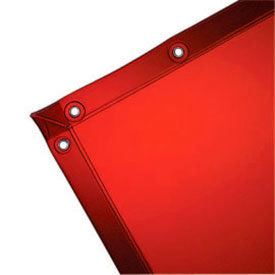 See-Thru Welding Curtain - 6 Ft. x 8 Ft. - Vinyl - Spectra Orange