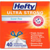 Hefty® Ultra Strong Tall Kitchen and Trash Bags 13 gal 0.9 mil White 40/Bx 6 Boxes/Carton