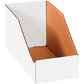 Global Industrial™ Open Top Corrugated Bin Boxes 4""Wx9""Lx4-1/2""H White