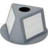 Inventory Control Cone W/ Dry Erase Decals Gray