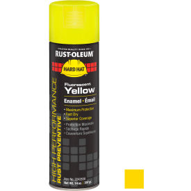 Rust-Oleum High Perform V2100 Rust Prevent Enamel Aerosol Fluorescent Yellow 14 oz. - 2242838