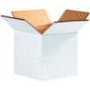 Global Industrial™ Cardboard Corrugated Boxes 4""L x 4""W x 4""H White