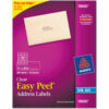 Avery® Easy Peel Inkjet Mailing Labels 1 x 2-5/8 Clear 300/Pack