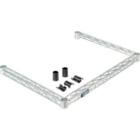 Nexel® Poly-Z-Brite® Three-Sided Wire Frame 48""W x 18""D