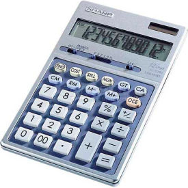 Sharp® 12-Digit Calculator EL339HB Dual Power 4-Key Memory 4-1/3"" X 7"" X 3/4""