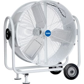 Global Industrial™ 30"" Outdoor Rated Mobile Tilt Drum Blower Fan 2 Speed 6890 CFM 1/3 HP