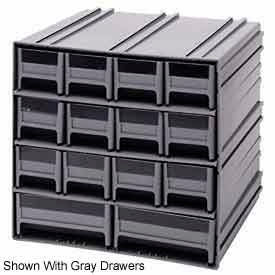 Quantum Interlocking Storage Cabinet QIC-12123 - 11-3/4""Wx11-3/8""Dx11""H - 14 Ivory Drawers