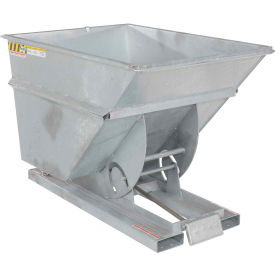Heavy Duty Steel Self-Dumping Forklift Hopper W/ Bump Release 1 Cu. Yd. 6000 Lbs. Cap. Galvanized