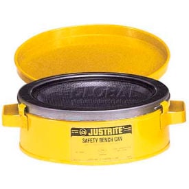 Justrite Bench Can 2-Quart Yellow 10291