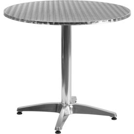 Flash Furniture 31.5"" Round Aluminum Indoor-Outdoor Table with Base
