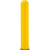 Global Industrial™ Smooth Bollard Post Sleeve 8"" HDPE Dome Top Yellow