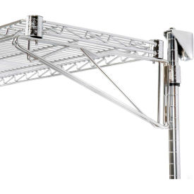 Nexel® Chrome Wall Mount Wire Shelf - Additional Level 42""W x 18""D