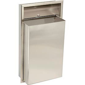 Bobrick® ClassicSeries™ Stainless Steel Recessed Trash Can 12 Gallon