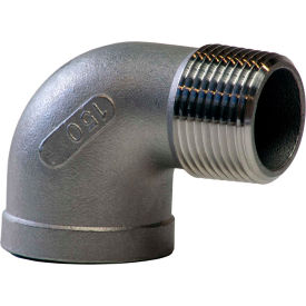 3/4 In. 304 Stainless Steel 90 Degree Street Elbow - MNPT X FNPT - Class 150 - 300 PSI - Import
